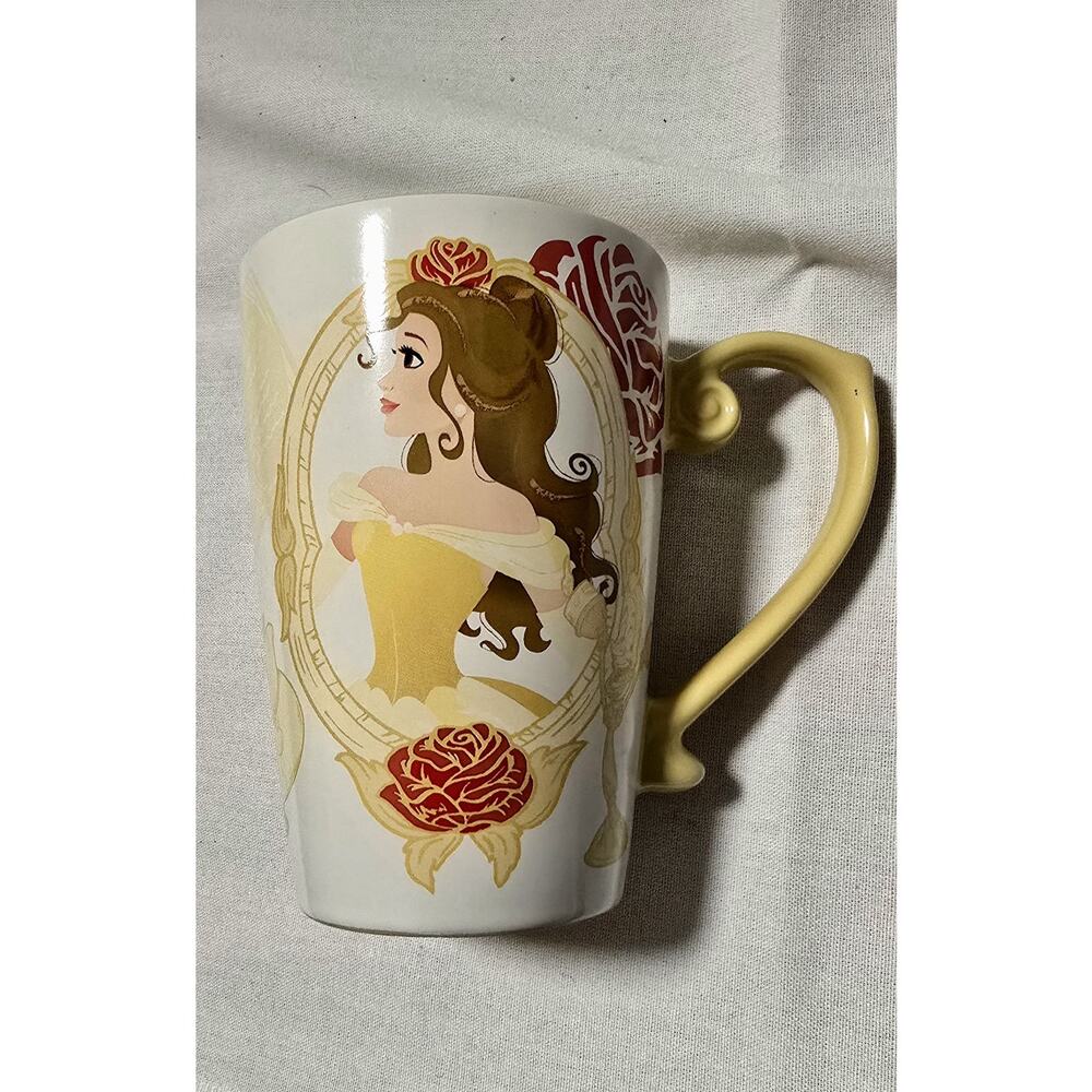 Disney Store Beauty and the Beast Belle Mug Disney Franchise Collectible Yellow